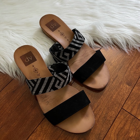 Dolce Vita Aztec Woven BoHo Wedge Sandals- Size 8 - Picture 2 of 6